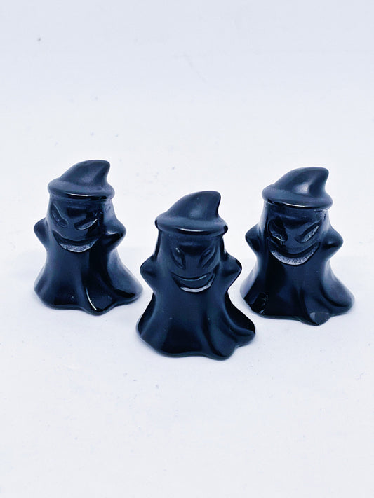 Obsidian Small Ghost Carvings