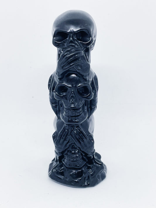 3 Skull Tower Carving