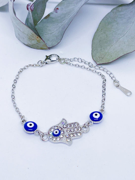 Evil Eye Hamsa Protection Bracelet