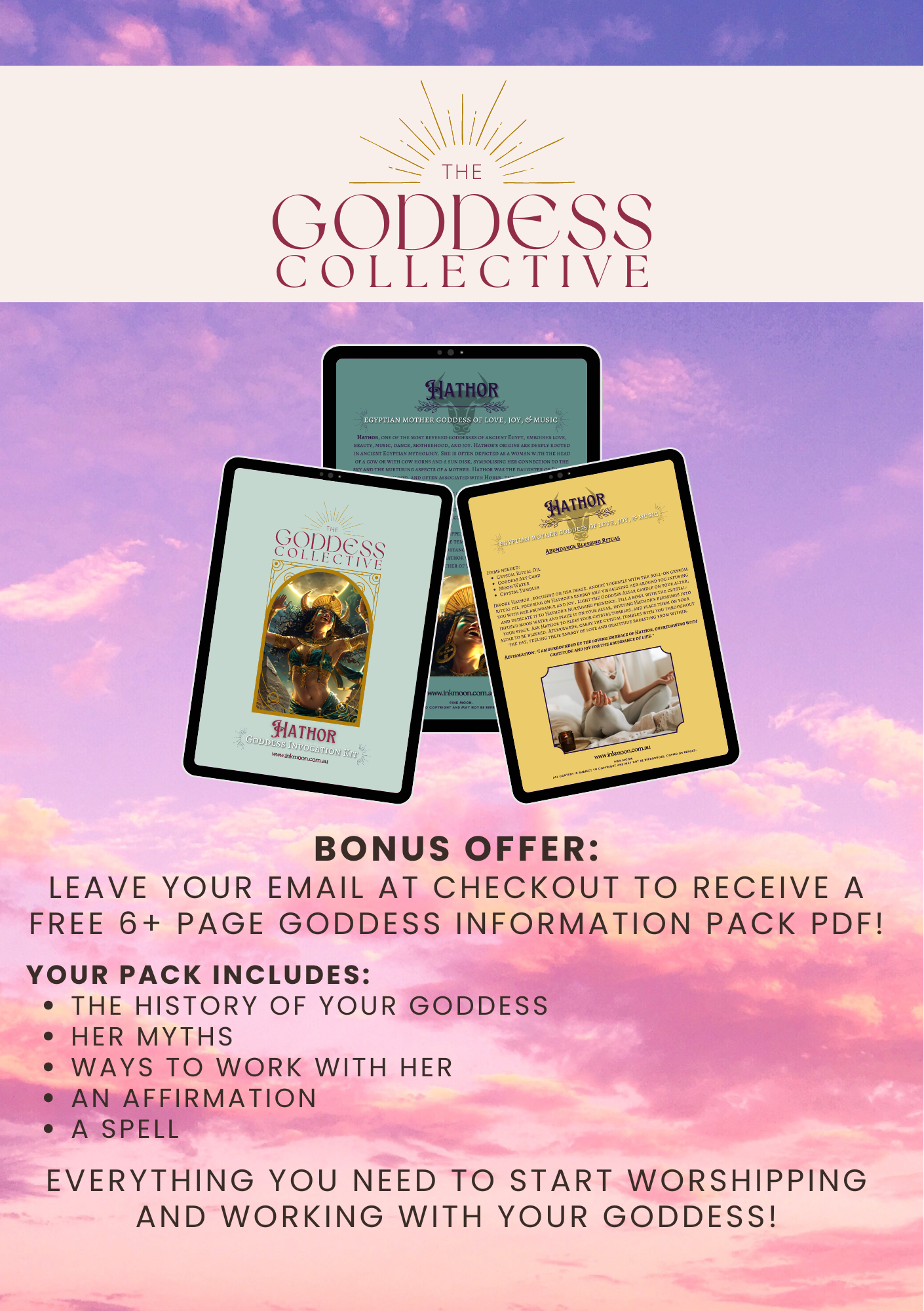 Hathor Goddess Invocation Kit