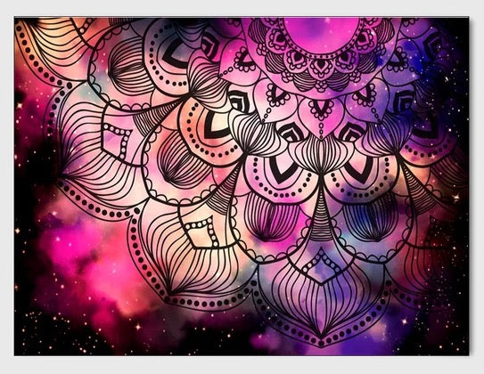 Pink Mandala Tapestry