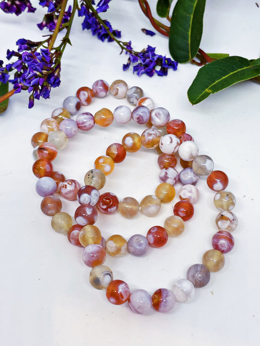 Rainbow Milk Agate Bracelet - Rare