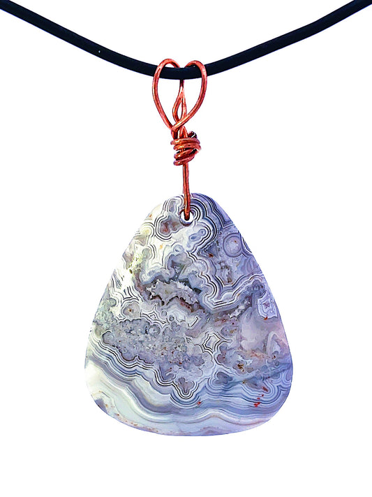 Mexican Lace Agate Pendant