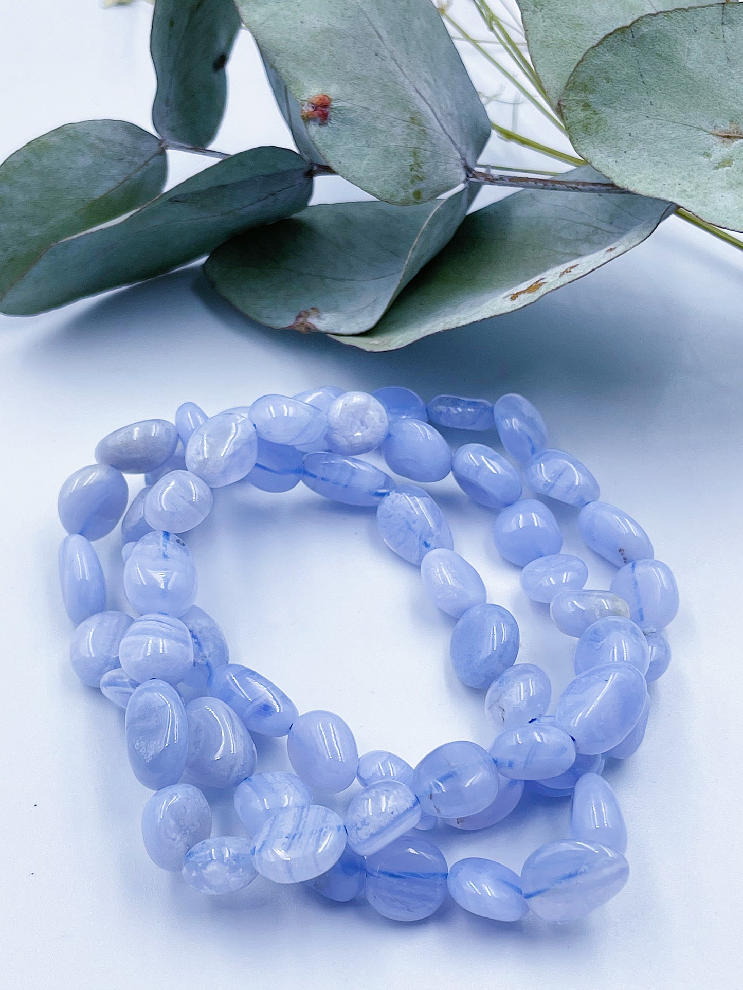 Blue Lace Agate Bracelets - Rare