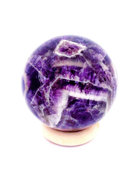 Chevron Amethyst Spheres