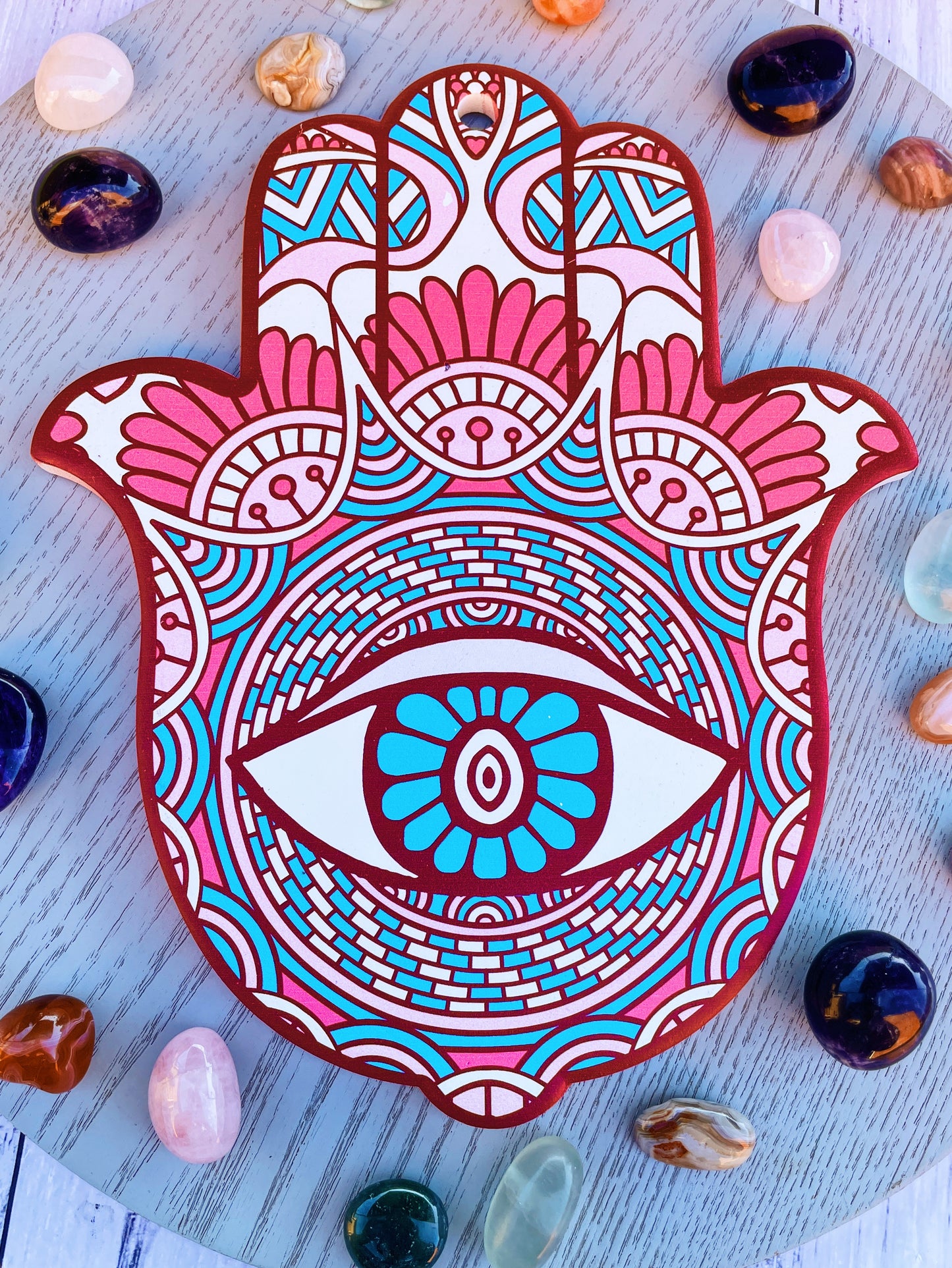 Large Ceramic Hamsa Displays