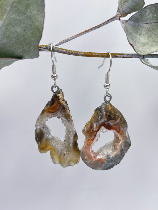 Agate Geode Earrings