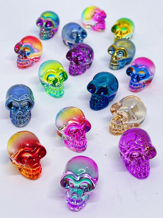 Aura Glass Mini Skulls