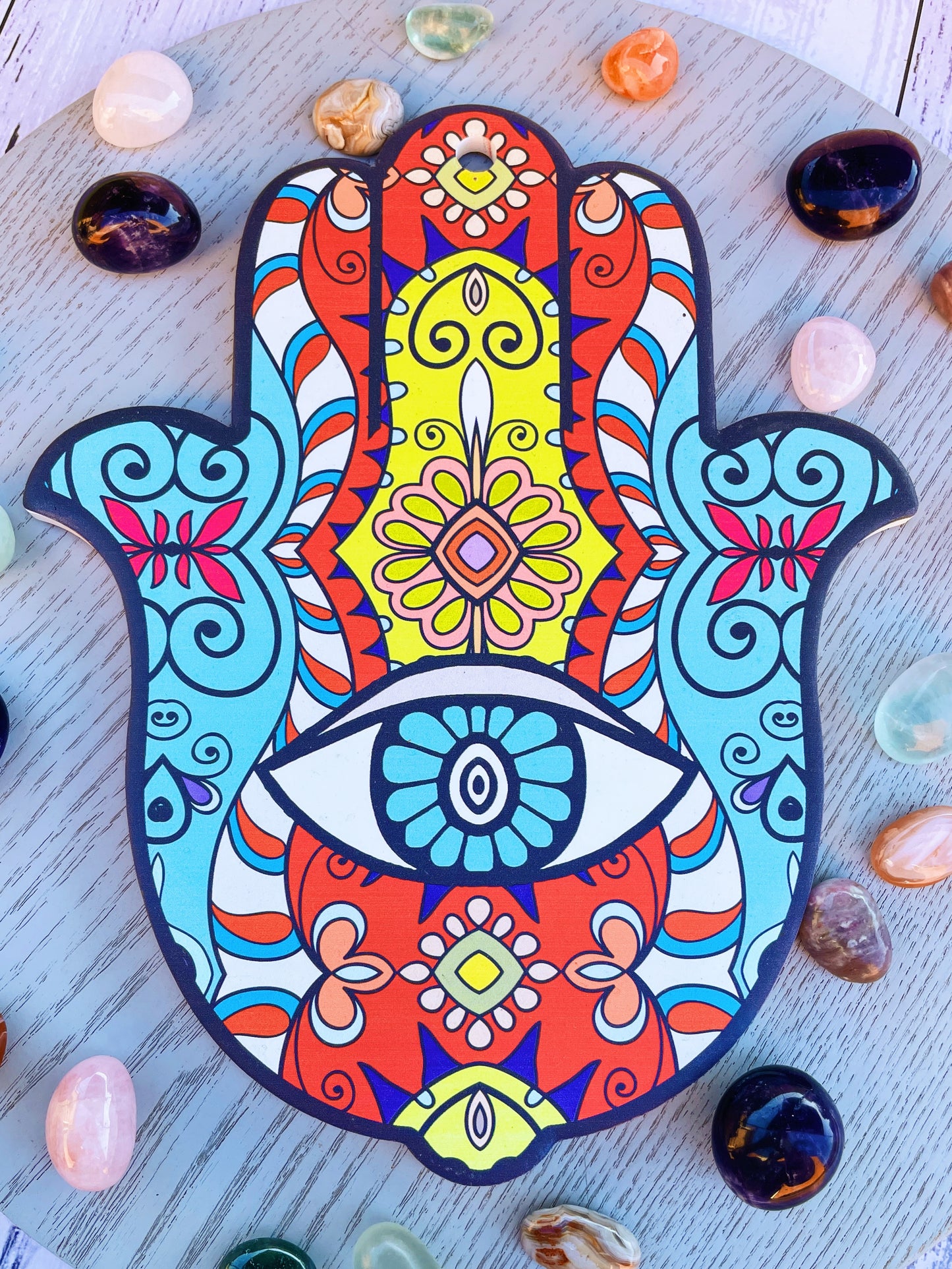 Large Ceramic Hamsa Displays