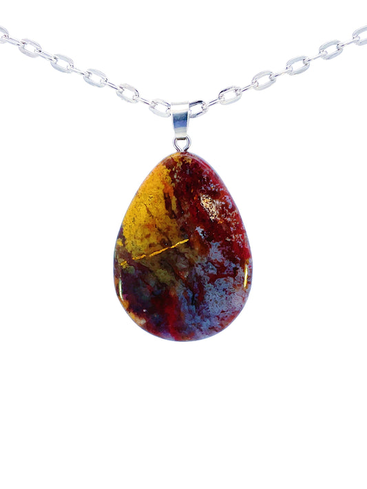 Ocean Jasper Tear Drop Pendant