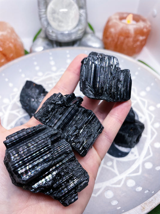 Raw Black Tourmaline Chunks